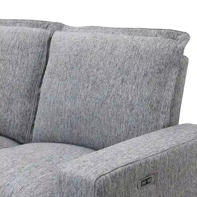 Beiger elektrischer Relaxsessel mit USB-Anschluss für Heimkino
