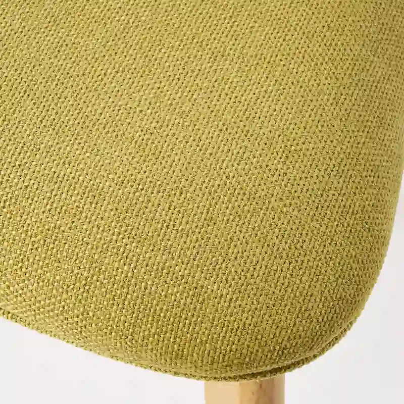 Mid-Century Modern Esszimmerstuhl aus Kautschukholz, gepolstert, 4er-Set