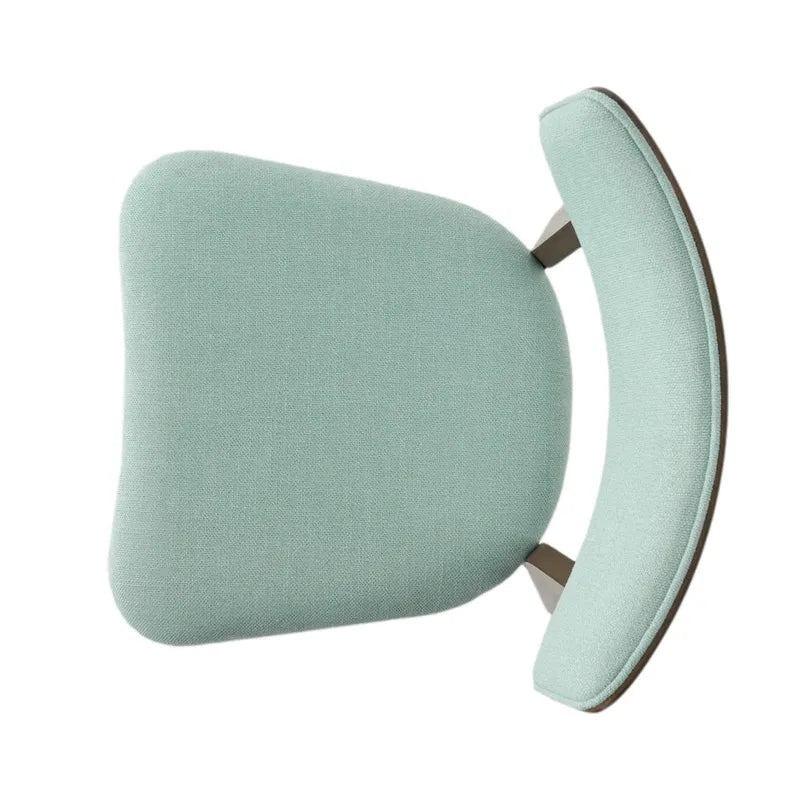 Mid-Century Modern Esszimmerstuhl aus Kautschukholz, gepolstert, 4er-Set