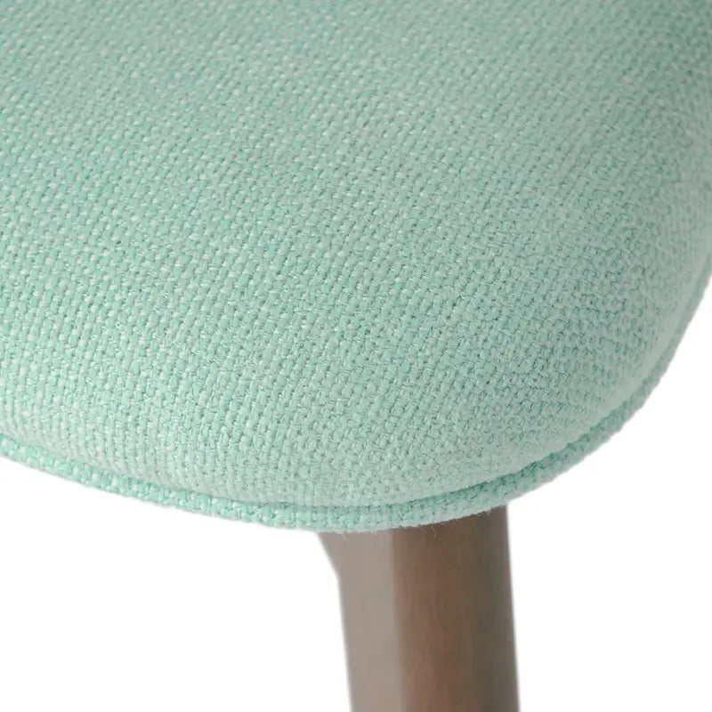 Mid-Century Modern Esszimmerstuhl aus Kautschukholz, gepolstert, 4er-Set
