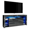 Modernes 61-Zoll-Hochglanz-TV-Möbel mit LED-Beleuchtung