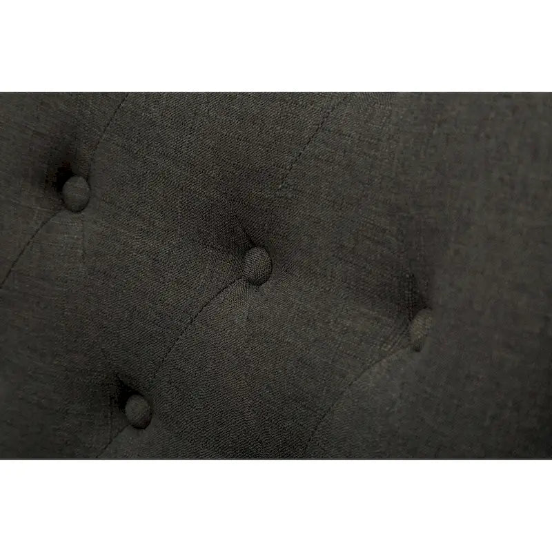 Gepolsterter Massivholz-Sessel mit Flügeln und silbernen Ziernägeln, 2er-Set