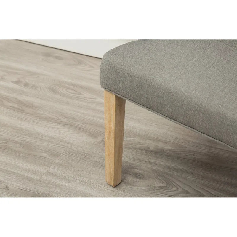 Gepolsterter Massivholz-Sessel mit Flügeln und silbernen Ziernägeln, 2er-Set