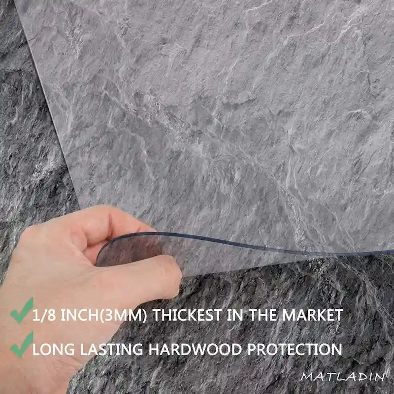 PVC Matte Transparente Bodenschutzmatte für Stühle, Heimgebrauch