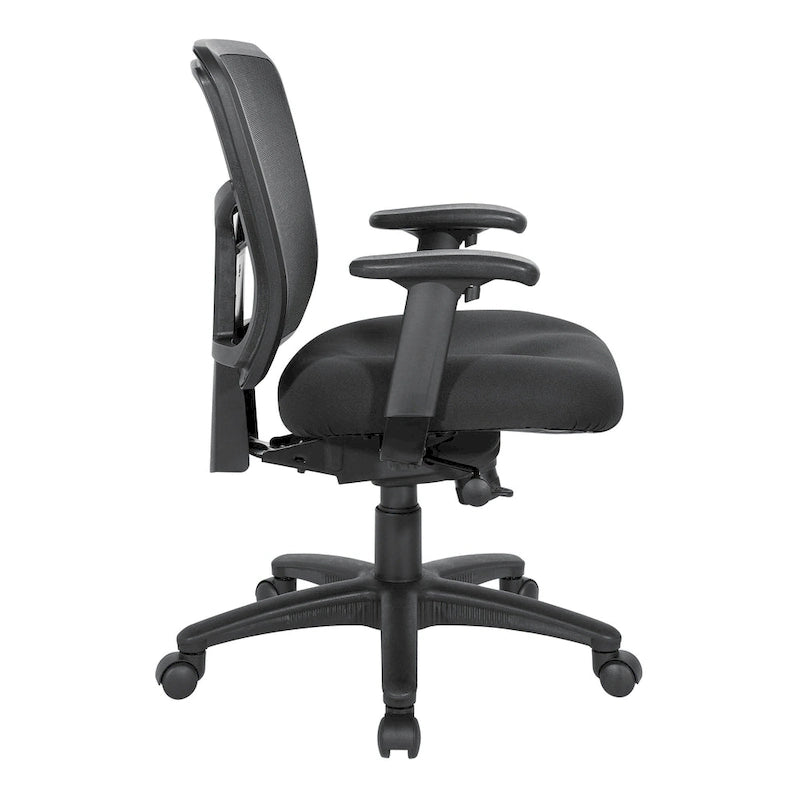 Bürostuhl mit Netzrücken und höhenverstellbaren Armlehnen