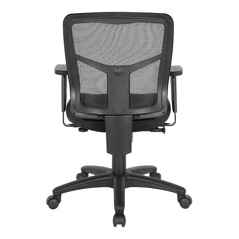 Bürostuhl mit Netzrücken und höhenverstellbaren Armlehnen