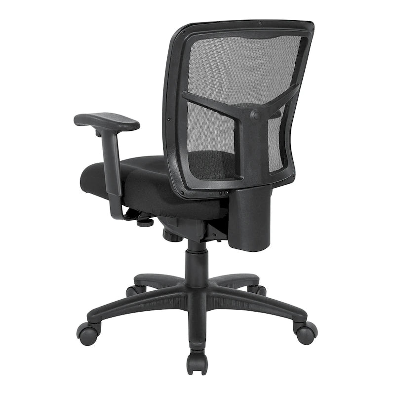 Bürostuhl mit Netzrücken und höhenverstellbaren Armlehnen