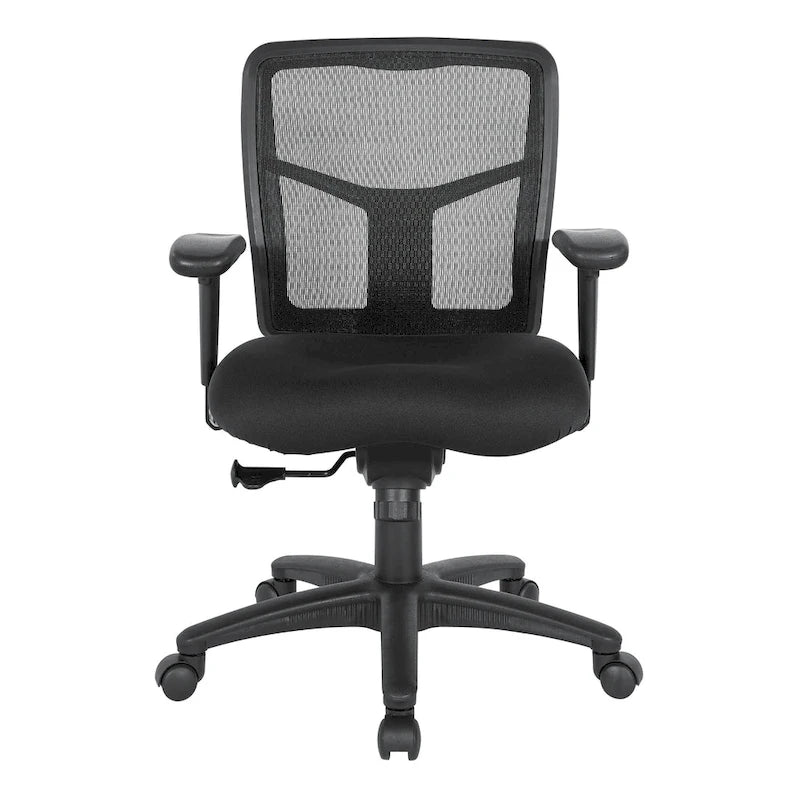 Bürostuhl mit Netzrücken und höhenverstellbaren Armlehnen