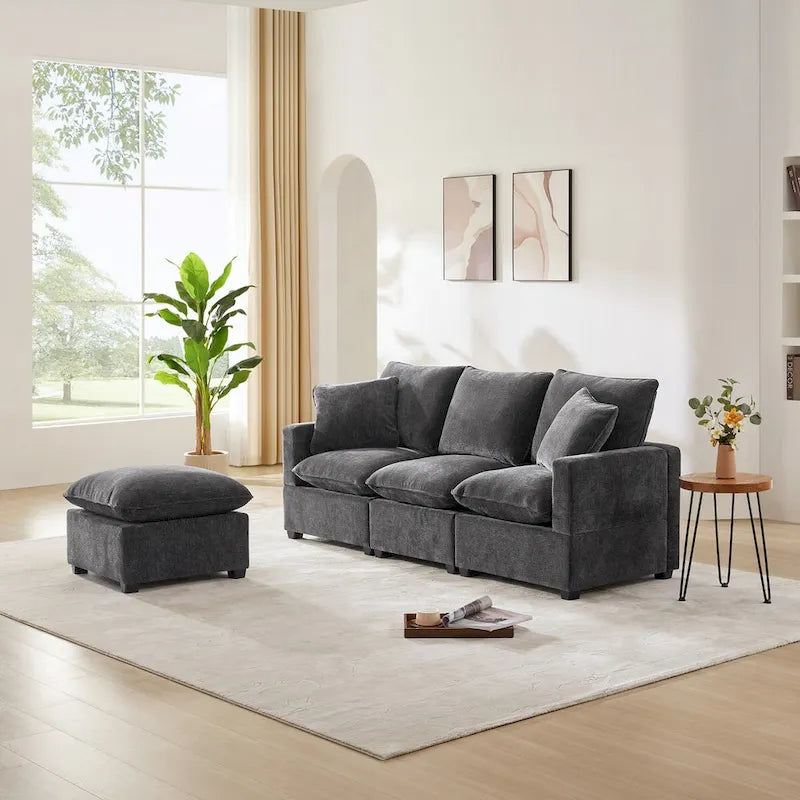 Esszimmerstuhl aus Kunstleder im Camelback-Design mit Ziernägeln, 2er-Set