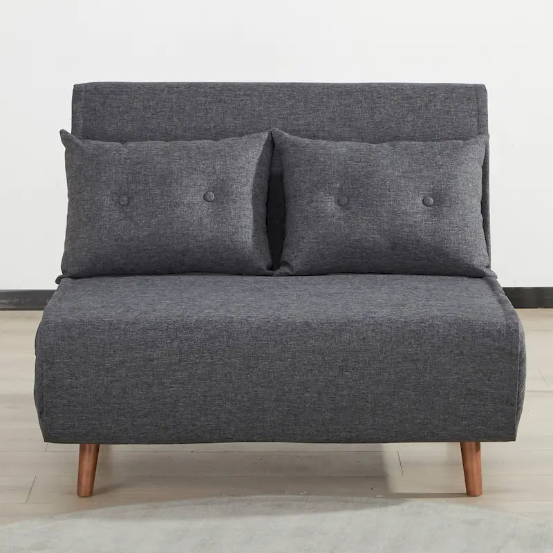 Wandelbarer Stuhl zur Chaiselongue oder zum Bett mit Knopfheftung