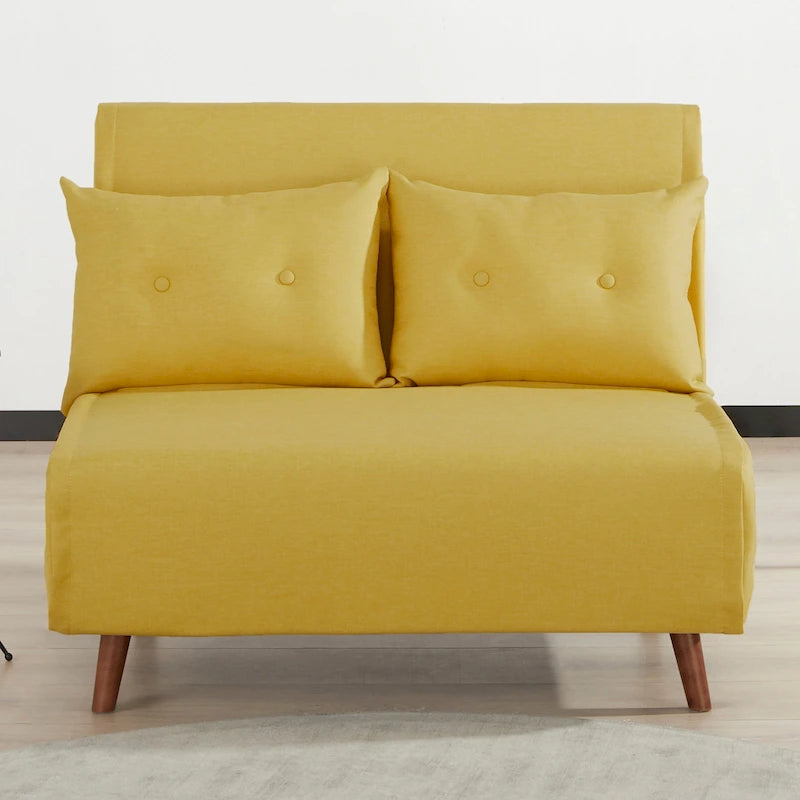 Wandelbarer Stuhl zur Chaiselongue oder zum Bett mit Knopfheftung