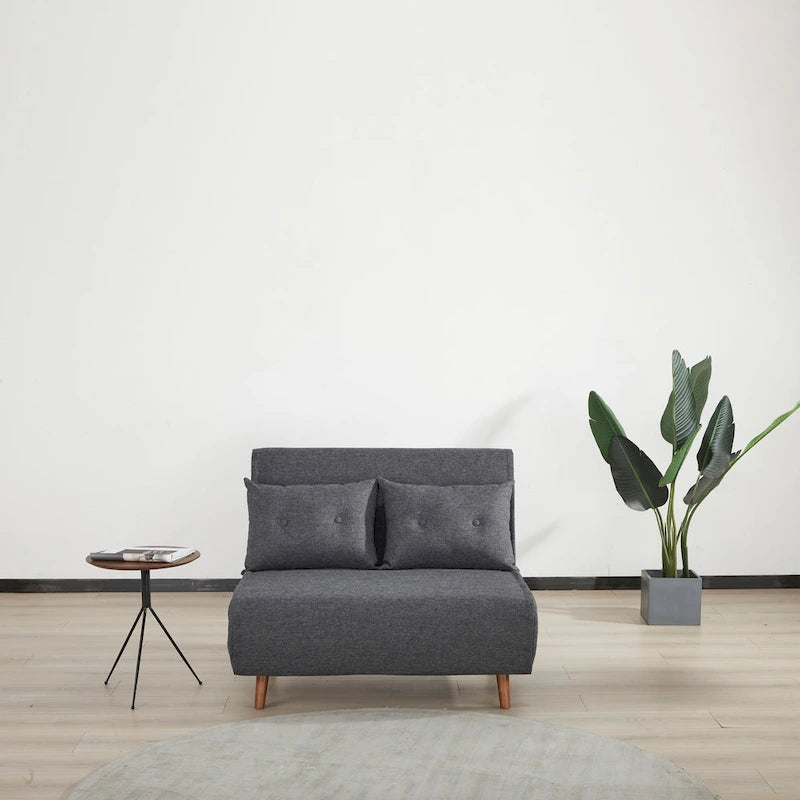 Wandelbarer Stuhl zur Chaiselongue oder zum Bett mit Knopfheftung