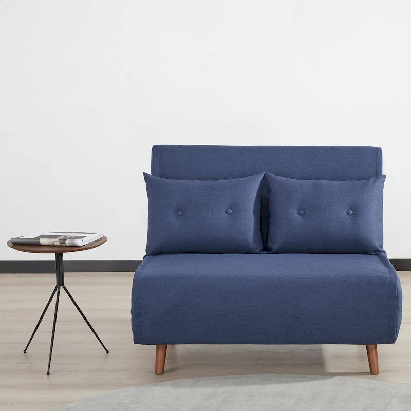 Wandelbarer Stuhl zur Chaiselongue oder zum Bett mit Knopfheftung