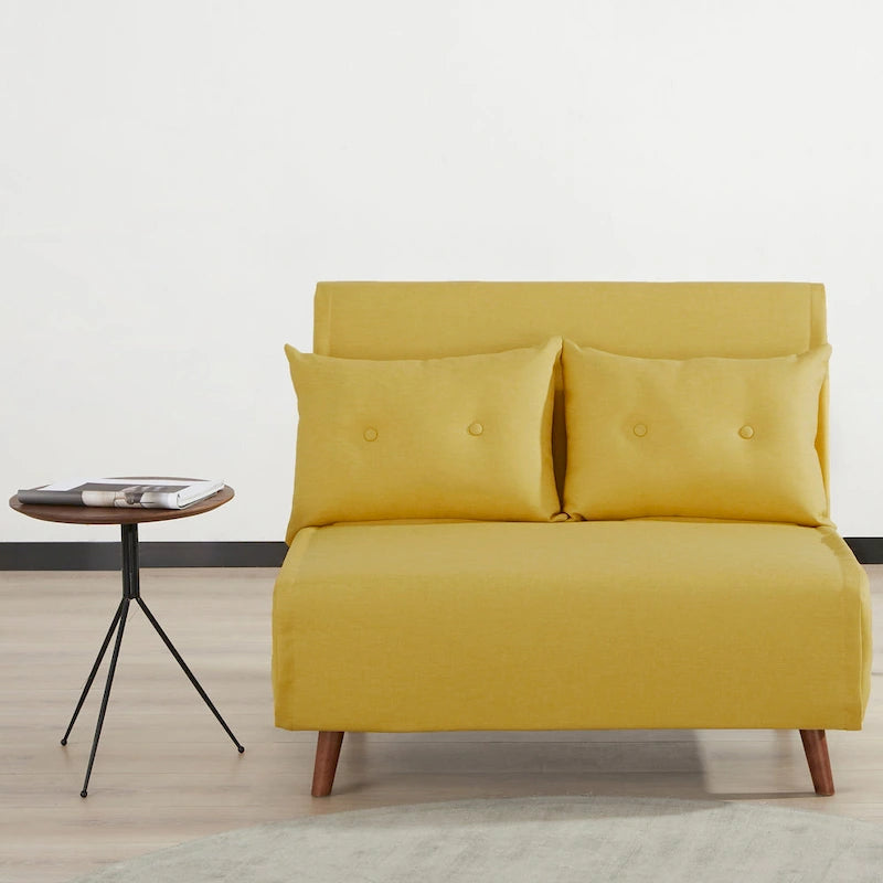 Wandelbarer Stuhl zur Chaiselongue oder zum Bett mit Knopfheftung