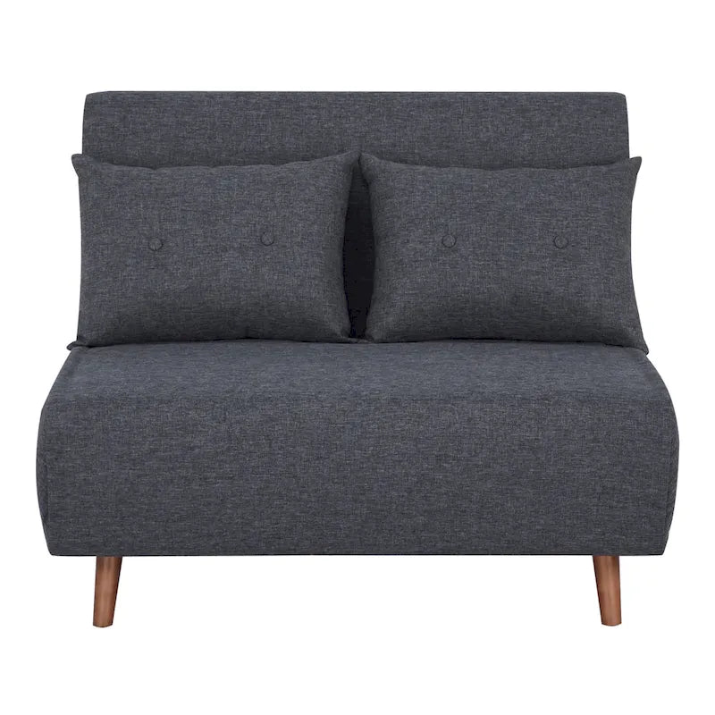 Wandelbarer Stuhl zur Chaiselongue oder zum Bett mit Knopfheftung