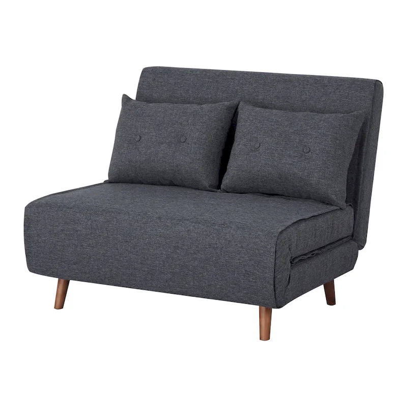Wandelbarer Stuhl zur Chaiselongue oder zum Bett mit Knopfheftung