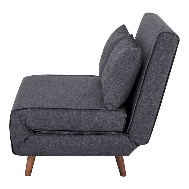 Wandelbarer Stuhl zur Chaiselongue oder zum Bett mit Knopfheftung