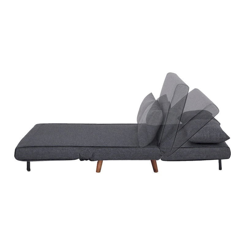 Wandelbarer Stuhl zur Chaiselongue oder zum Bett mit Knopfheftung