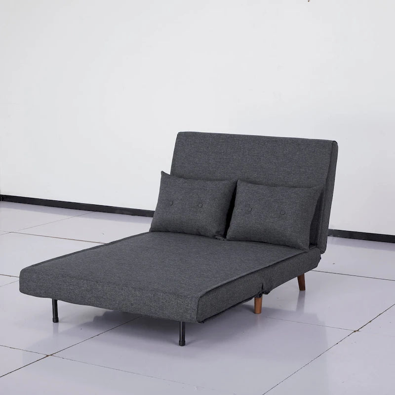 Wandelbarer Stuhl zur Chaiselongue oder zum Bett mit Knopfheftung