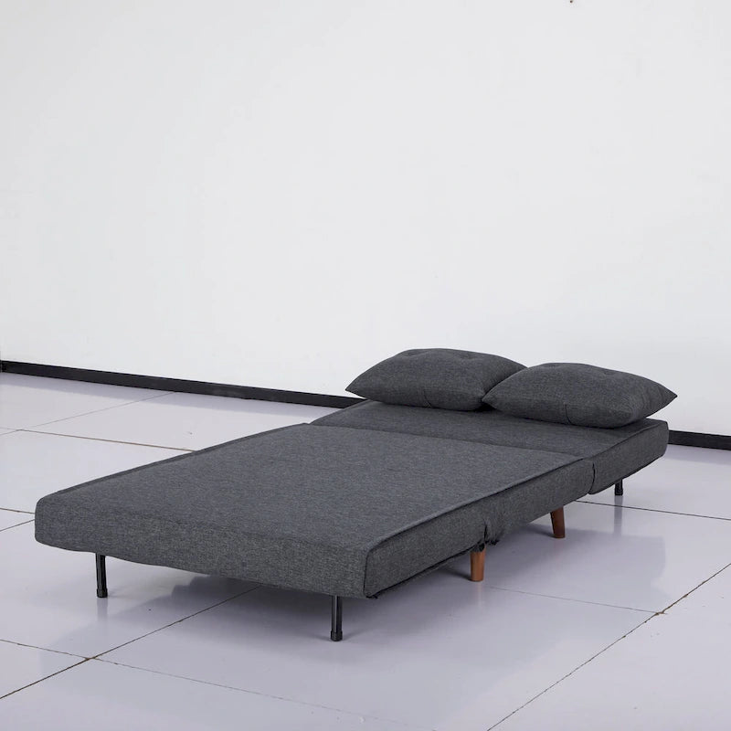 Wandelbarer Stuhl zur Chaiselongue oder zum Bett mit Knopfheftung