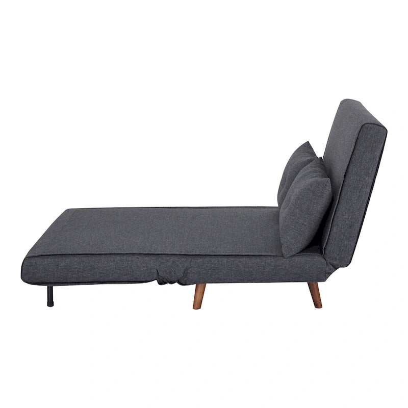 Wandelbarer Stuhl zur Chaiselongue oder zum Bett mit Knopfheftung