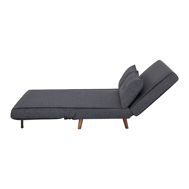 Wandelbarer Stuhl zur Chaiselongue oder zum Bett mit Knopfheftung