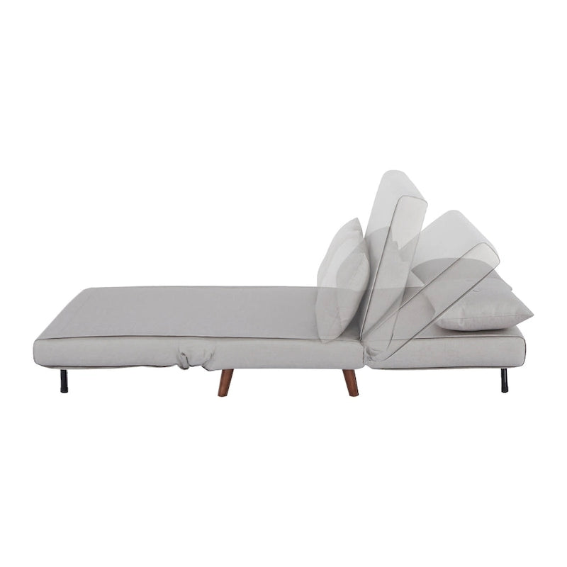 Wandelbarer Stuhl zur Chaiselongue oder zum Bett mit Knopfheftung