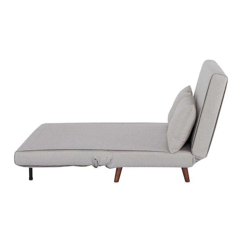 Wandelbarer Stuhl zur Chaiselongue oder zum Bett mit Knopfheftung