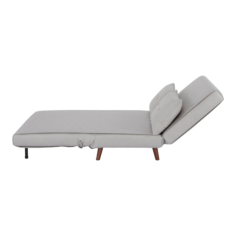 Wandelbarer Stuhl zur Chaiselongue oder zum Bett mit Knopfheftung