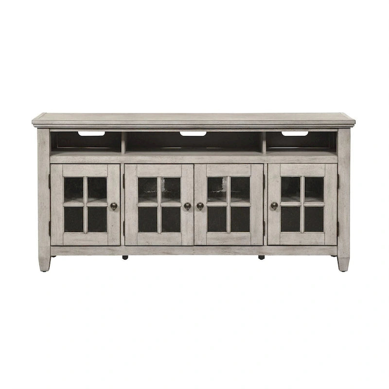 Antiker weißer Tabak-TV-Ständer, 168 cm