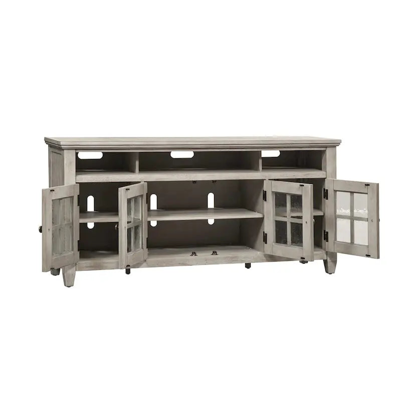 Antiker weißer Tabak-TV-Ständer, 168 cm