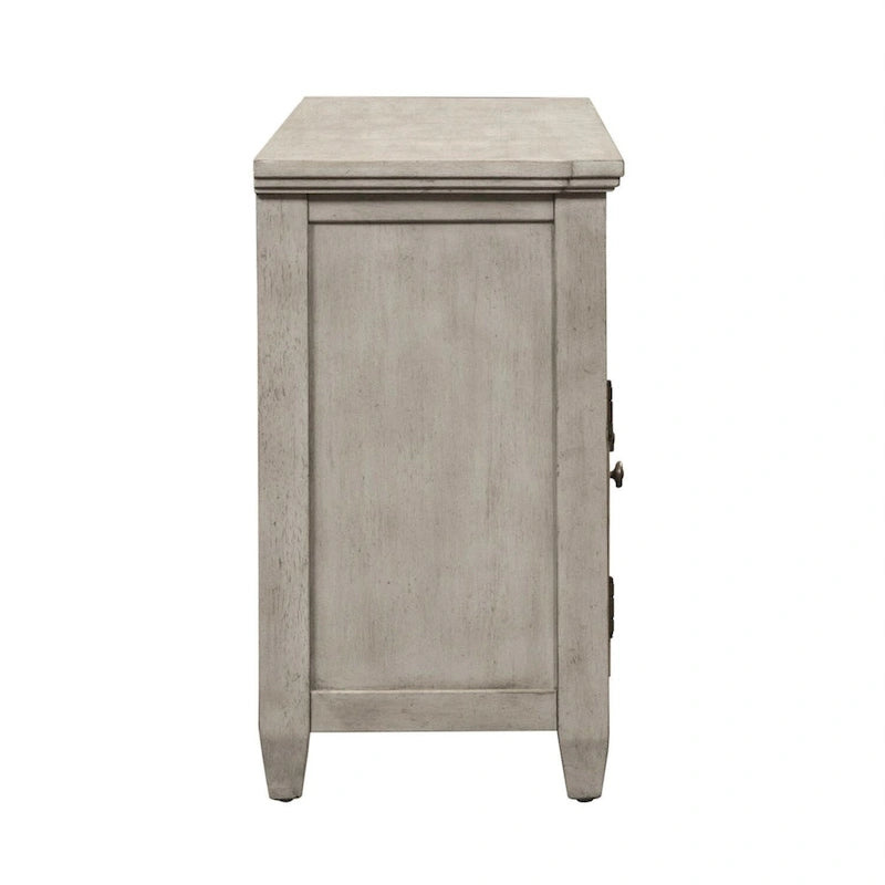 Antiker weißer Tabak-TV-Ständer, 168 cm