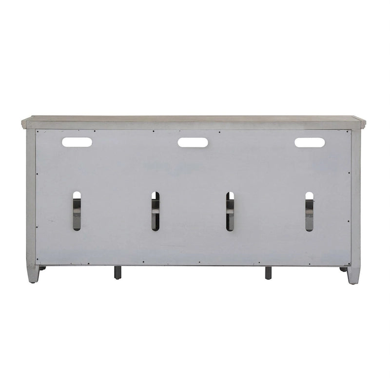 Antiker weißer Tabak-TV-Ständer, 168 cm