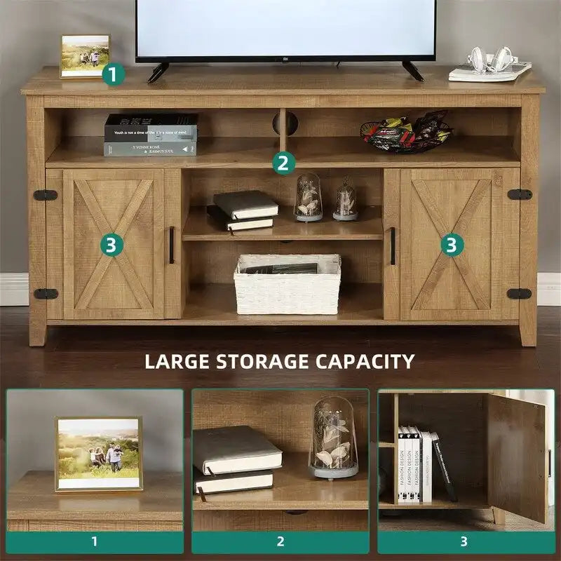 Bauernhaus Sideboard Kaffeebar-Schrank, 151B x 40T x 76H cm