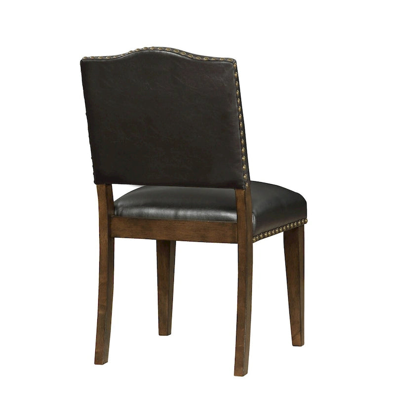 Barhocker aus Kunstleder mit pulverbeschichtetem Eisenrahmen, 2er-Set