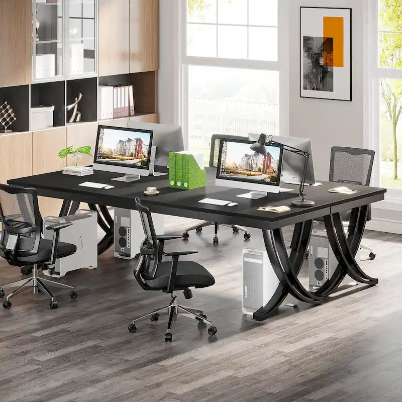 78" Rechteckiger Schreibtisch für Home Office und Arbeitszimmer